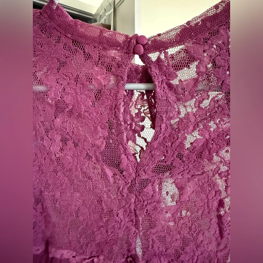 Free People Sheer Lace Blouse size XS